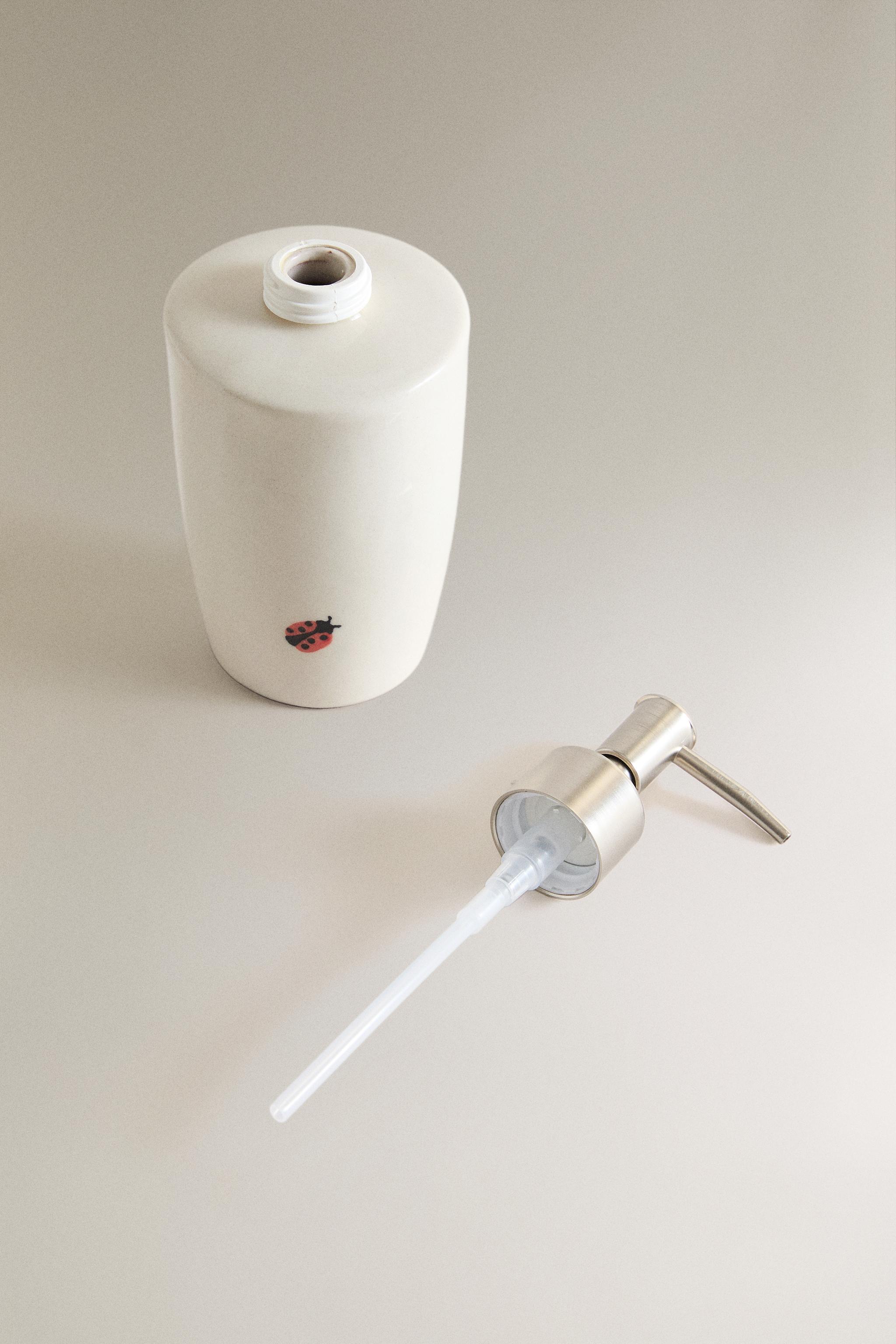 LADYBUG CERAMIC SOAP DISPENSER